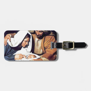 bible faith Jesus Christ inspirational pray prayer Luggage Tag