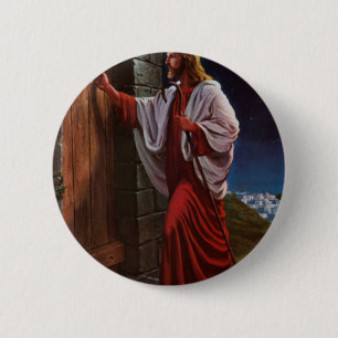 bible faith Jesus Christ vintage old painting 6 Cm Round Badge