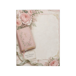 Bible Floral Notepad