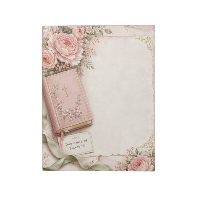 Bible Floral Notepad (Rotated)