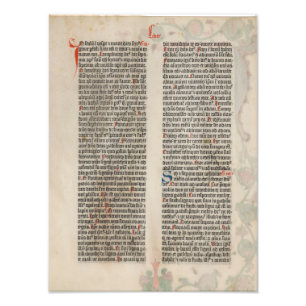 Bible Gutenberg page 2 Poster