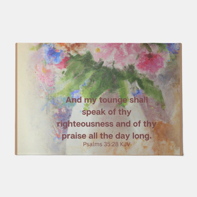 Bible help to comfort you  doormat (Front)