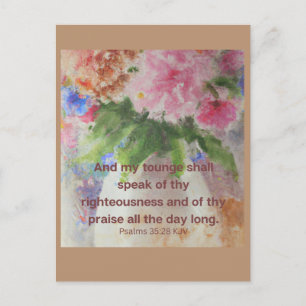 Bible help to comfort you  postcard