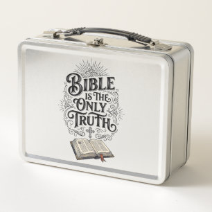 Bible Is The Only Truth Christian T-Shirt Metal Lunch Box