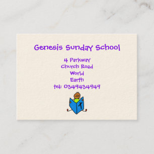 Bible Kid Business Cards