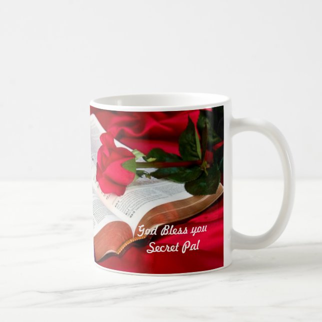 Bible Mug, God Bless you Secret Pal Coffee Mug (Right)