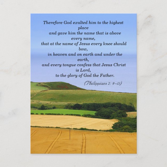 Bible passage, landscape postcard (Front)