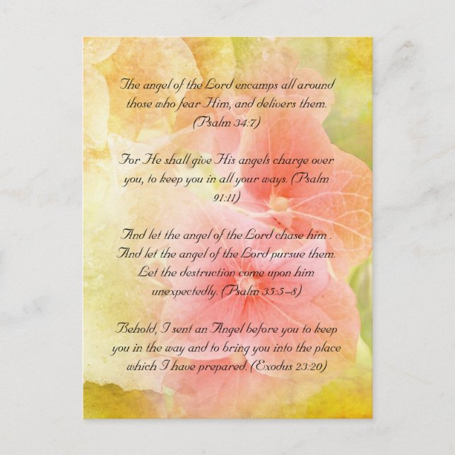 Bible passage postcard (Front)