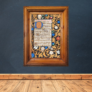 Bible Psalm 114 Mediaeval Manuscript - Memento Mor Poster