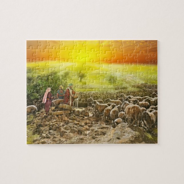 Bible - Psalm 23 - My cup runneth over 1920 Jigsaw Puzzle (Horizontal)
