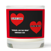 Bible Quote Candle: Valentine's Day Gift