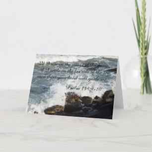 Bible quote Psalm 139:9-10 card