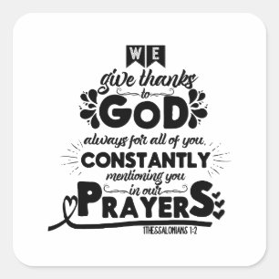 Bible Quote Square Sticker