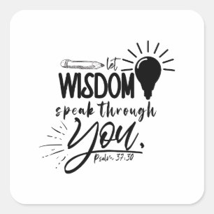 Bible Quote Square Sticker