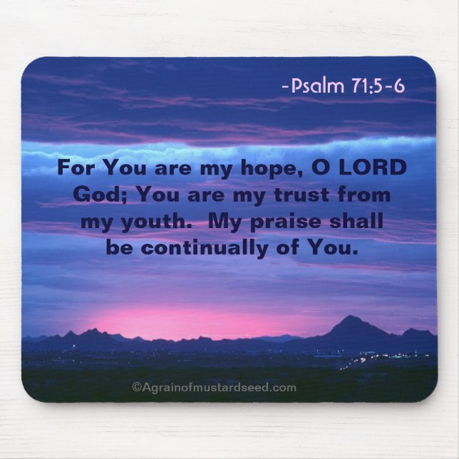 Bible Quotes Mouse Pad (Front)