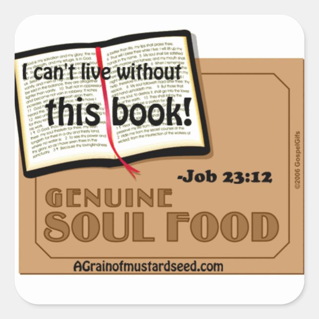 Bible Quotes Square Sticker (Front)