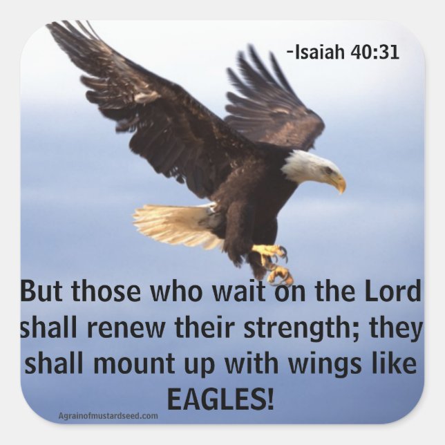 Bible Quotes Square Sticker (Front)