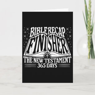 Bible Recap Finisher 365 Days Quote The New Testam Card