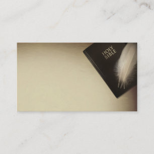 Bible Reverend Church Pastor Business Cards