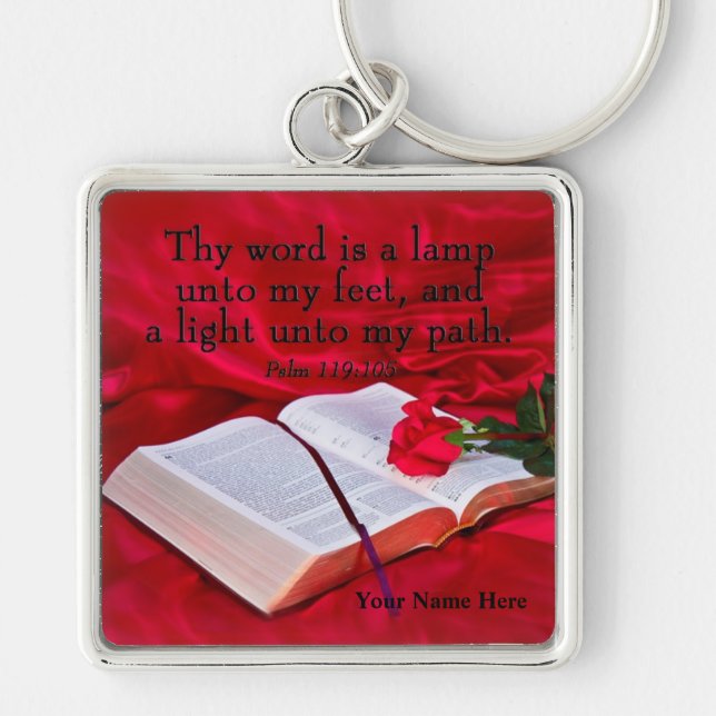 Bible Rose KeyChain (Front)