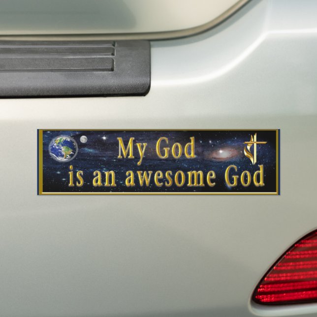 Bible Scripture Bumper Sticker (On Car)