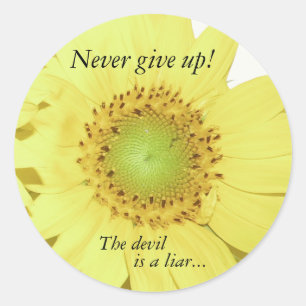 Bible Scripture Christian Inspiration Classic Round Sticker