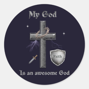 Bible Scripture Classic Round Sticker