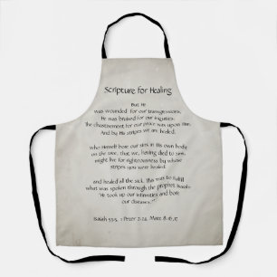 Bible Scripture for Healing Health Sickness Apron