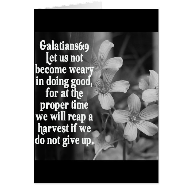 BIBLE SCRIPTURE GALATIANS 6:9 (Front)