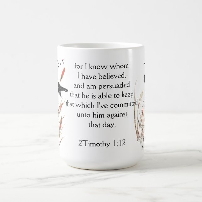 Bible Scripture God I know Blackbird Coffee Mug (Center)