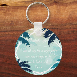 Bible scripture Isaiah 26:3 Key Ring