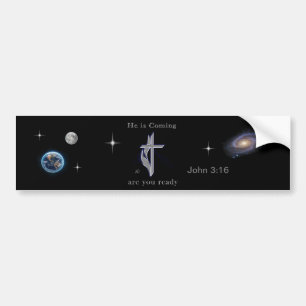 Bible scripture John 3:16 Bumper Sticker