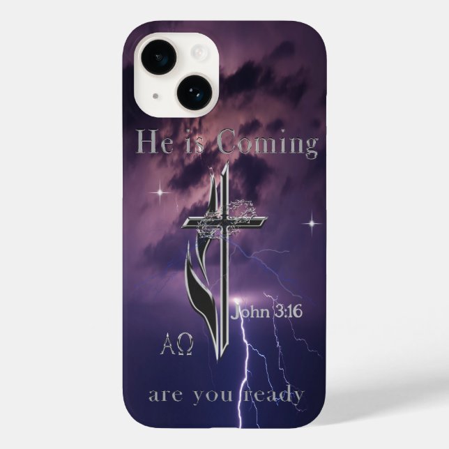 Bible scripture John 3:16 Case-Mate iPhone Case (Back)