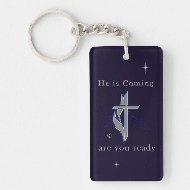 Bible scripture John 3:16 Key Ring (Front)