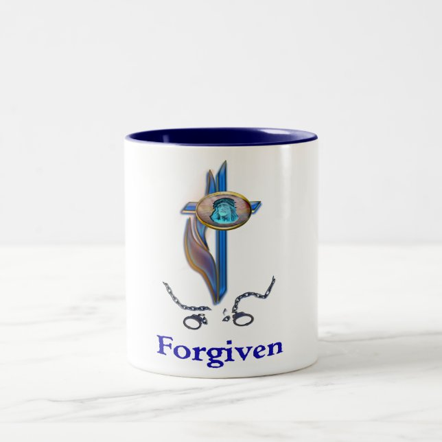Bible Scripture John 3:16 Two-Tone Coffee Mug (Center)