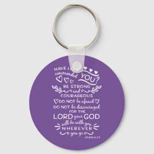 Bible Scripture Keychain Joshua 1