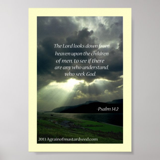 Bible Scripture Prayers Poster (Front)