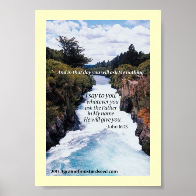 Bible Scripture Prayers Poster (Front)
