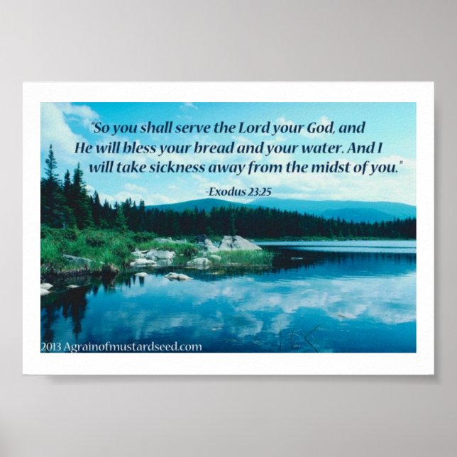 Bible Scripture Prayers Poster (Front)
