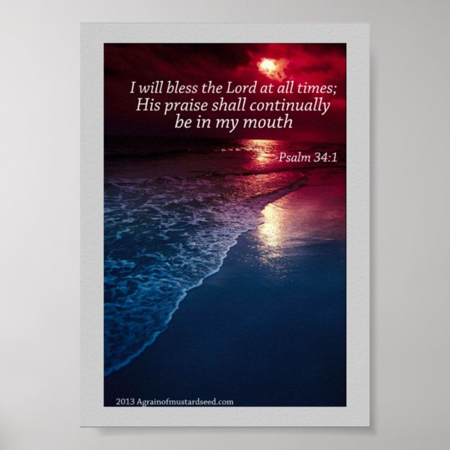 Bible Scripture Prayers Poster (Front)