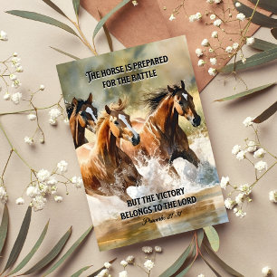 Bible Scripture Proverb 21:31 Card