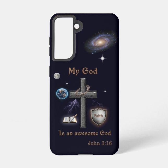 Bible Scripture Samsung Galaxy S21 Case (Back)