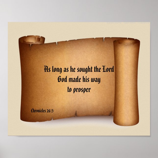 BIBLE SCRIPTURE SCROLL poster (Front)