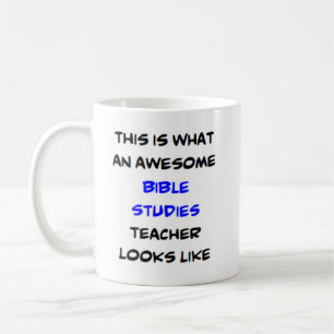 bible studies teacher, awesome coffee mug