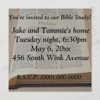 Bible Study Invitation