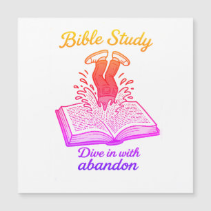 Bible study magnetic card