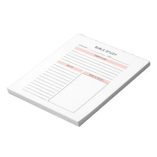 Bible Study Notepad