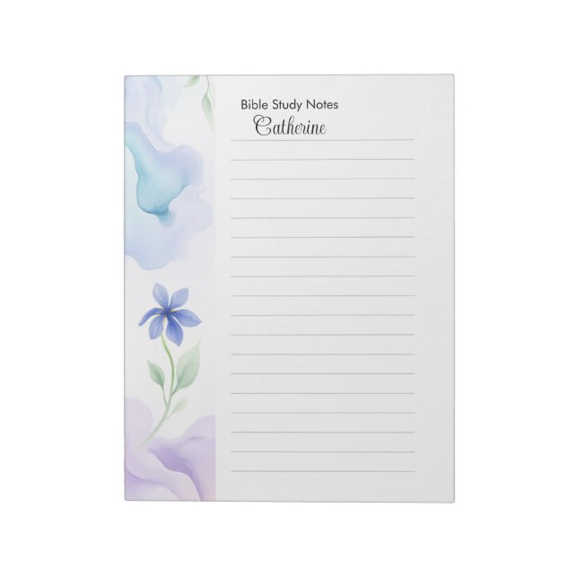 Bible Study Notepaper Personalised Notepad (Rotated)