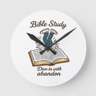 Bible Study Round Clock