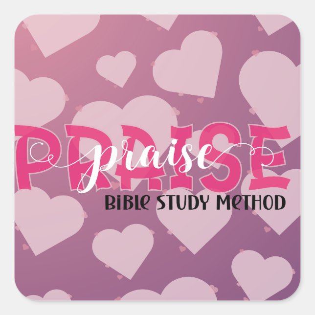 Bible study square sticker (Front)